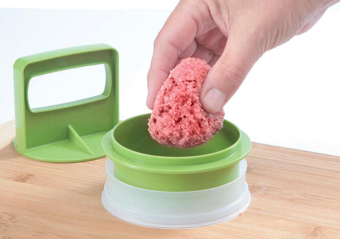 Tupperware Prensa y Porta Hamburguesa 