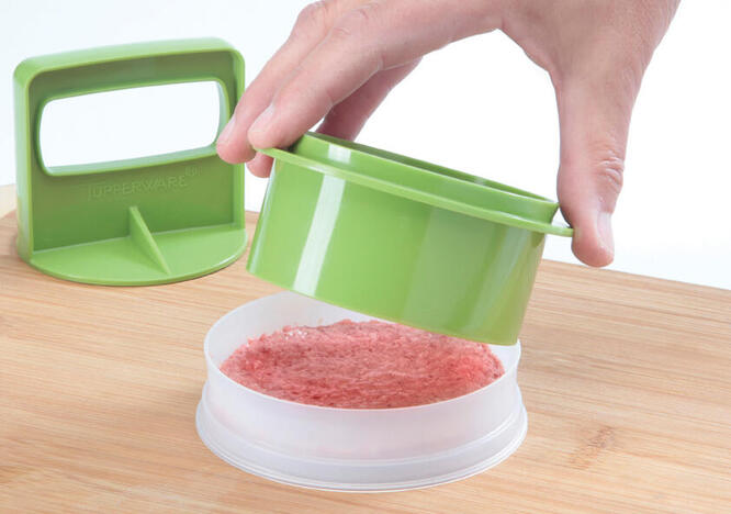 Tupperware Prensa y Porta Hamburguesa 