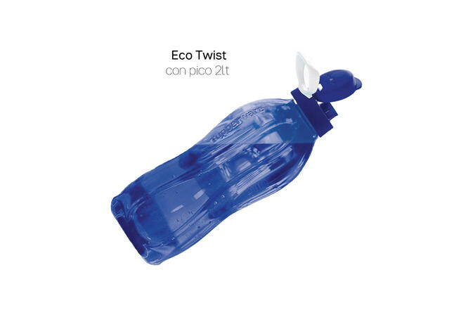 Botella Eco Twist Slim 1 Litro Con Pico Y Correa Tupperware