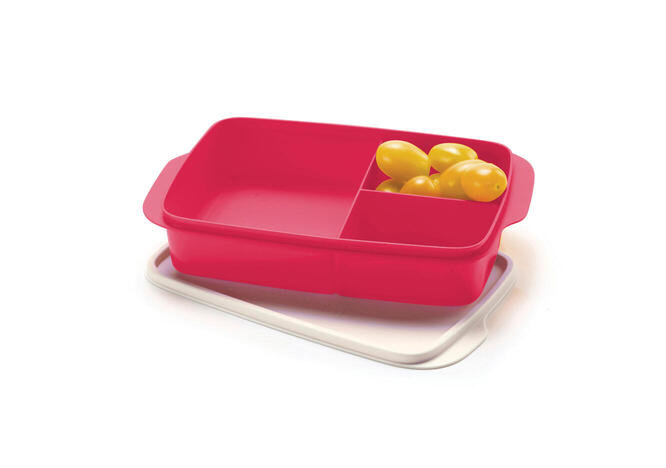 Tupperware Porta Vianda Con Divisiones Rectangular 