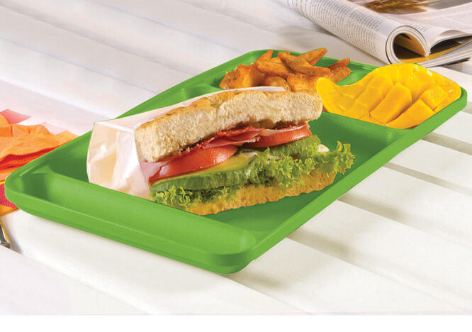 Tupperware Bandeja Con Divisiones Verde 
