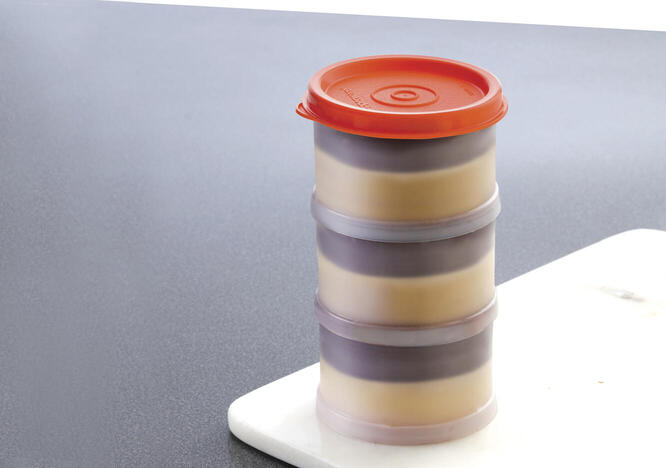 Tupperware Mousse de chocolate y mango 