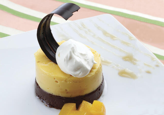 Tupperware Mousse de chocolate y mango 
