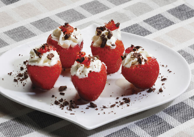 Tupperware Frutillas rellenas 