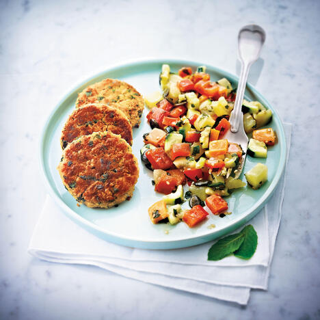 Tupperware Hamburguesa vegana de quinoa y zapallo 