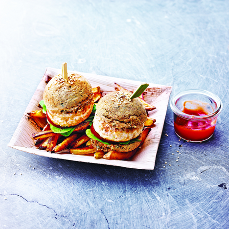 Tupperware Hamburguesas de pescado y zucchini 